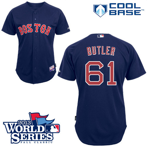 Daniel Butler #61 mlb Jersey-Boston Red Sox Women's Authentic Alternate Navy Cool Base Baseball Jersey